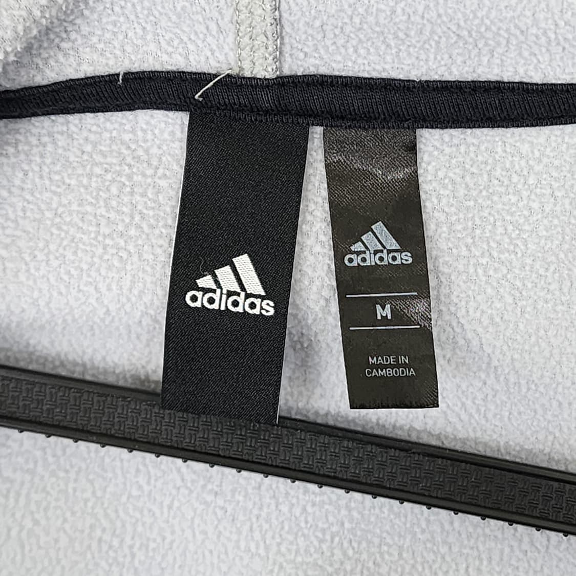[M] adidas 클라이마웜 빅로고 기모 후드집업 (그레이) 상품이미지4