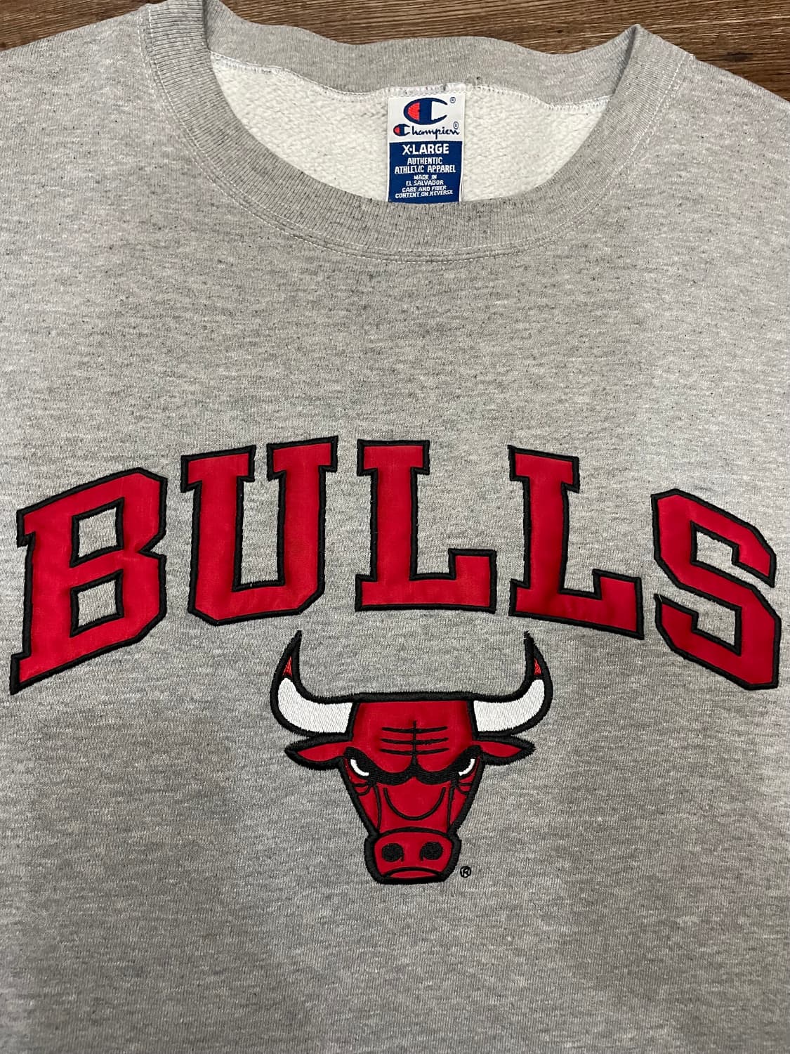 90s 챔피온 시카고불스 스웻셔츠 맨투맨 그레이 상품이미지5