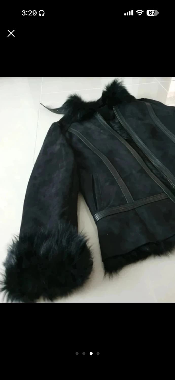 무스탕 시어링자켓 y2k 갸루 그런지페어리 천연소재 상품이미지3