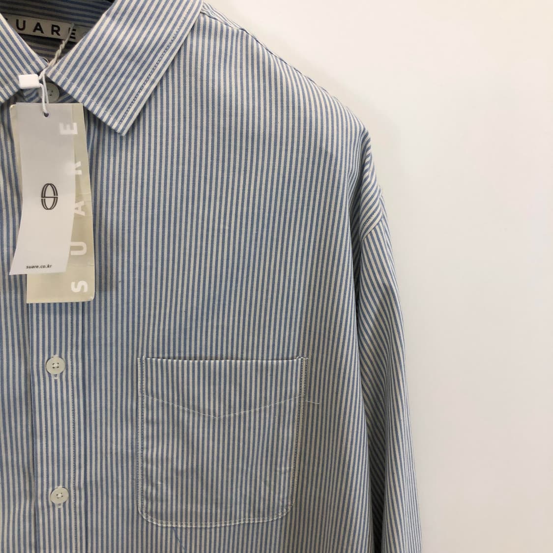 SUARE 수아레 (새상품) 스트라이프 오버셔츠 XL 상품이미지3
