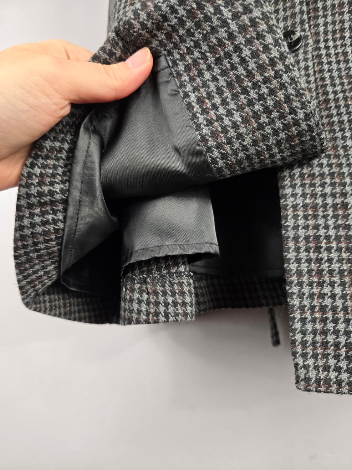 [무료배송]미쏘 M 여성 울 혼방 민소매 체크 미니 플레어 원피스 상품이미지5