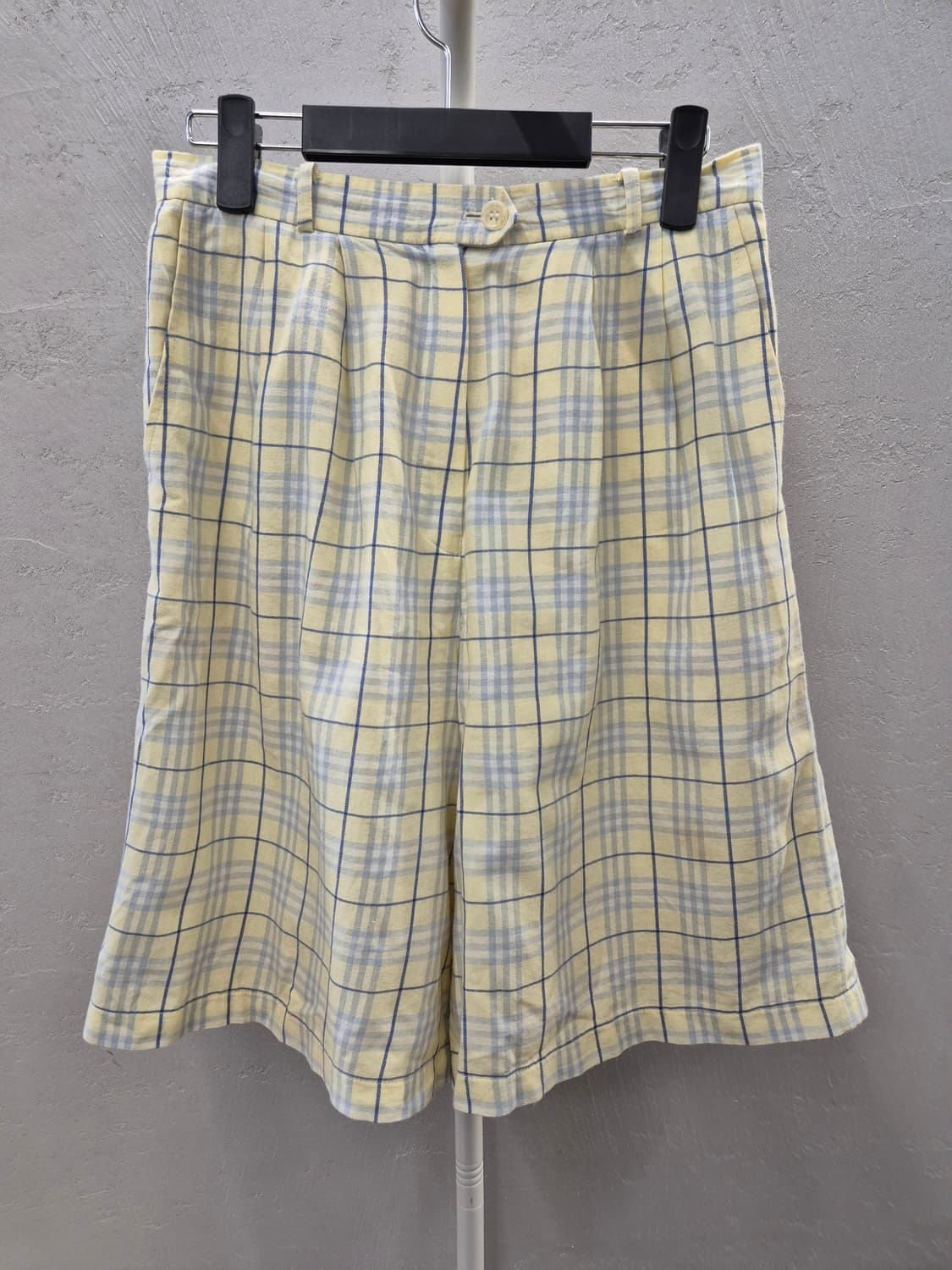 버버리 버뮤다 체크노랑 반바지 W21  상품이미지2