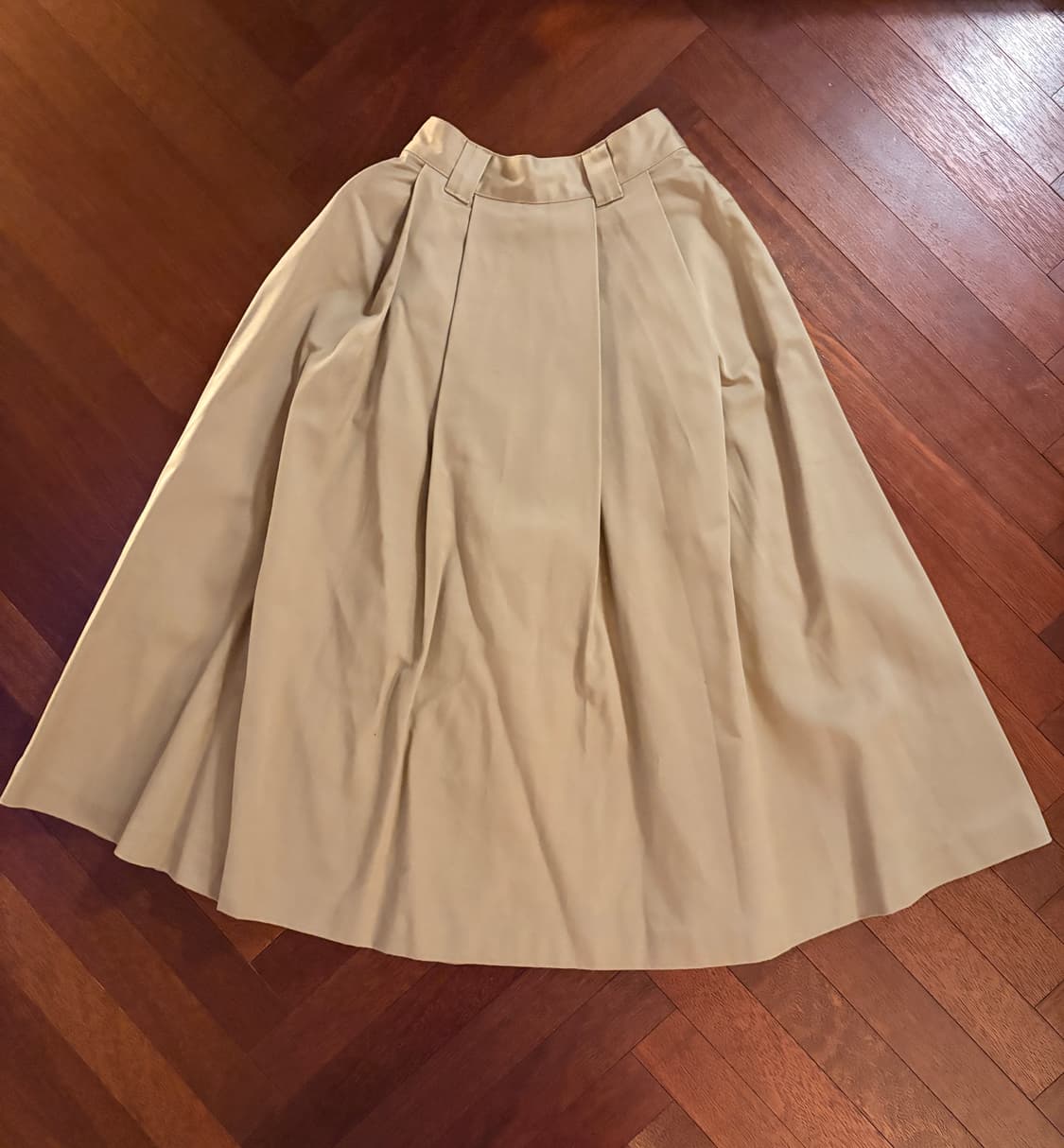 디키즈 x niko and 코튼 베이지 롱 스커트 상품이미지2