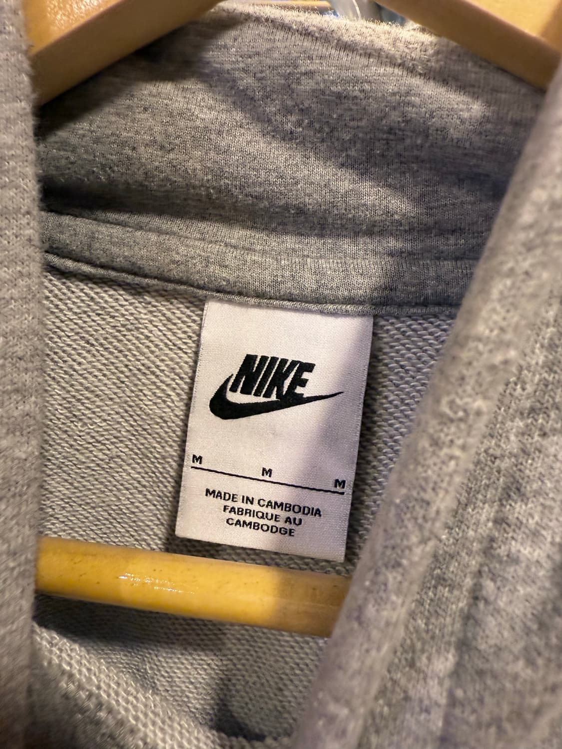 나이키 그레이 크롭 후드티 상품이미지2