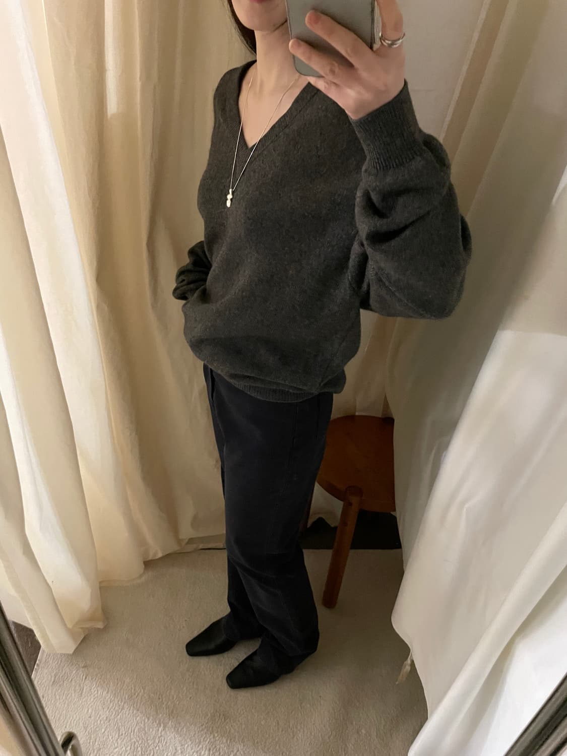 vintage cashmere 100 v-neck knit 상품이미지9