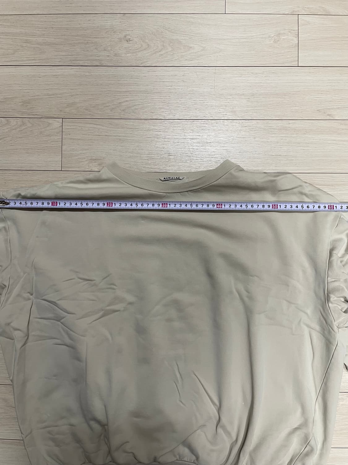 오라리 ELASTIC HIGH GAUGE SWEAT (IVORY/4) 상품이미지7