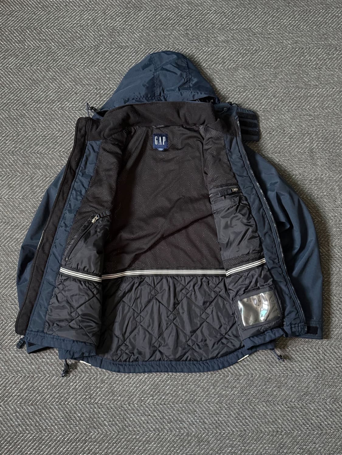 90s GAP 올드갭 나일론 후드 윈드브레이커 자켓 (105-110) 상품이미지4