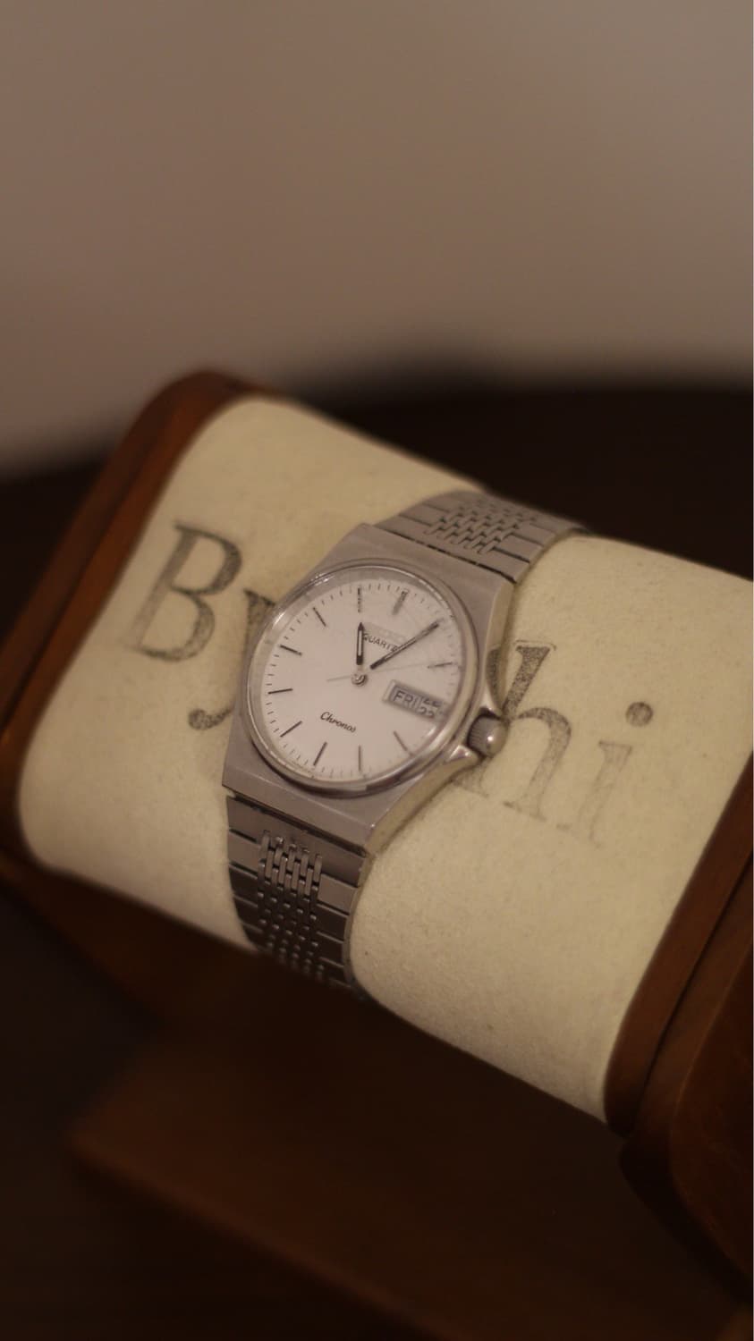 [Seiko] 세이코 크로노스데이데이트 스틸 워치 (B급) 상품이미지3