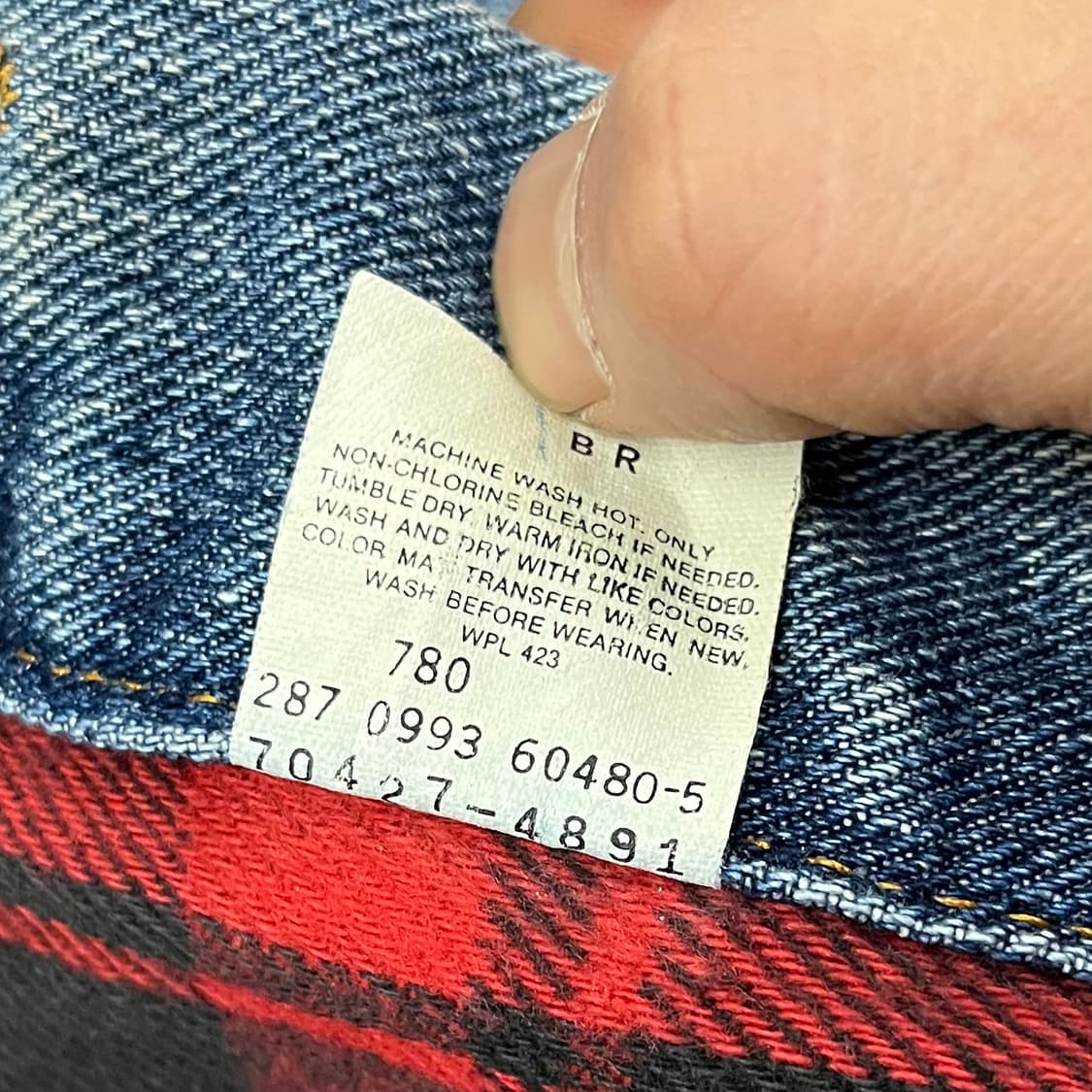 90s 리바이스 데님 트러커 자켓 (110) 상품이미지5