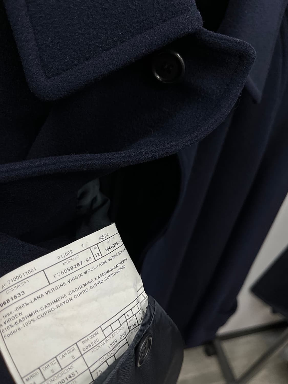 105) 발렌티노 캐시미어 발마칸 코트  상품이미지8