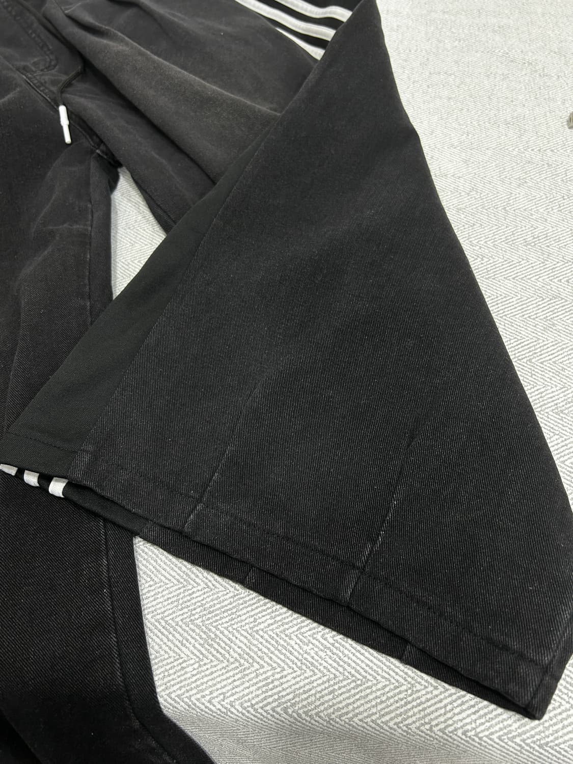 아디다스 리폼 워싱 와이드 밴딩 팬츠 남녀공용 L 상품이미지5