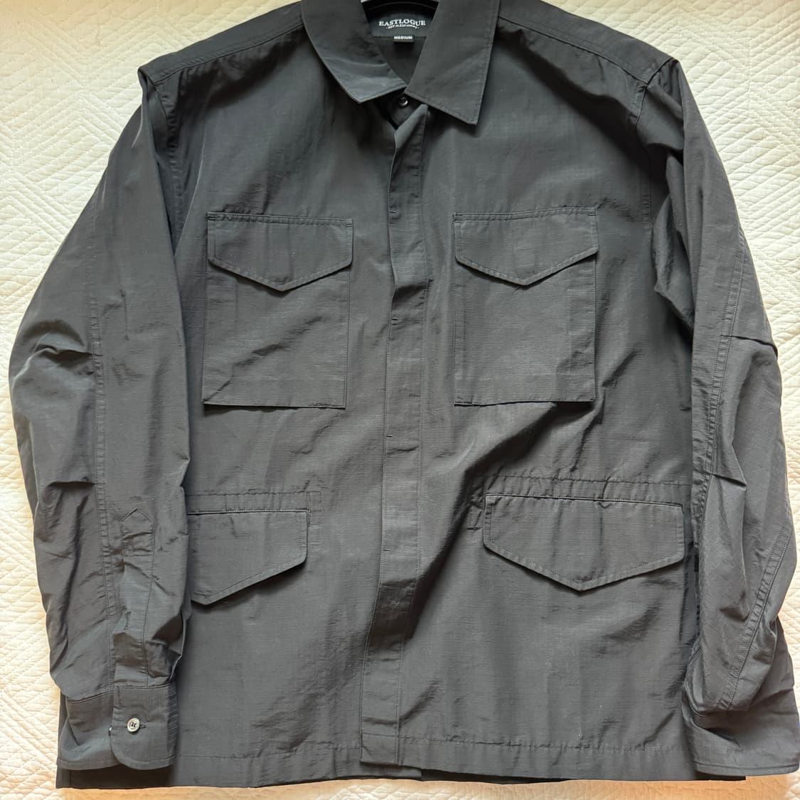 이스트로그 M65 SHIRT JACKET BLACK RIPSTOP M사이 상품이미지1