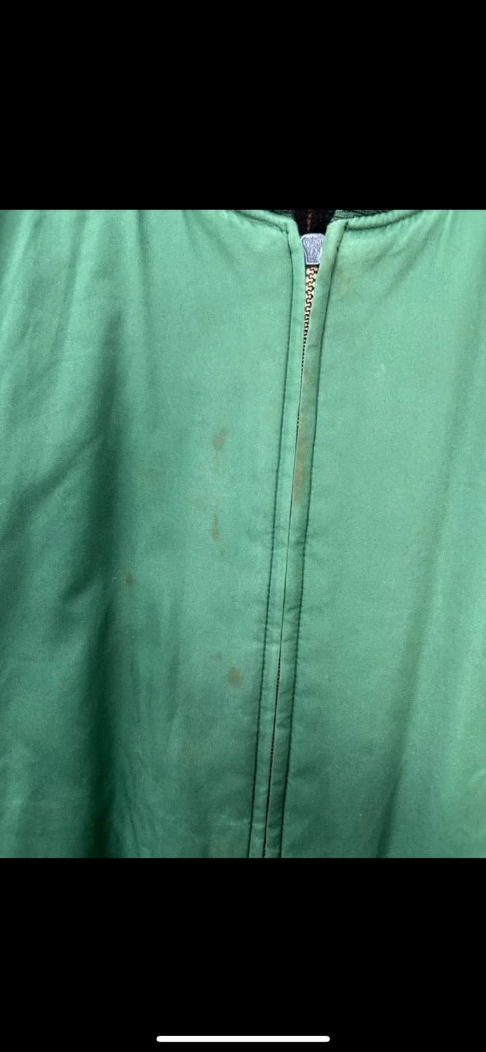 아디다스 빈티지 그린 체크 리버시블 자켓 H1709 상품이미지8