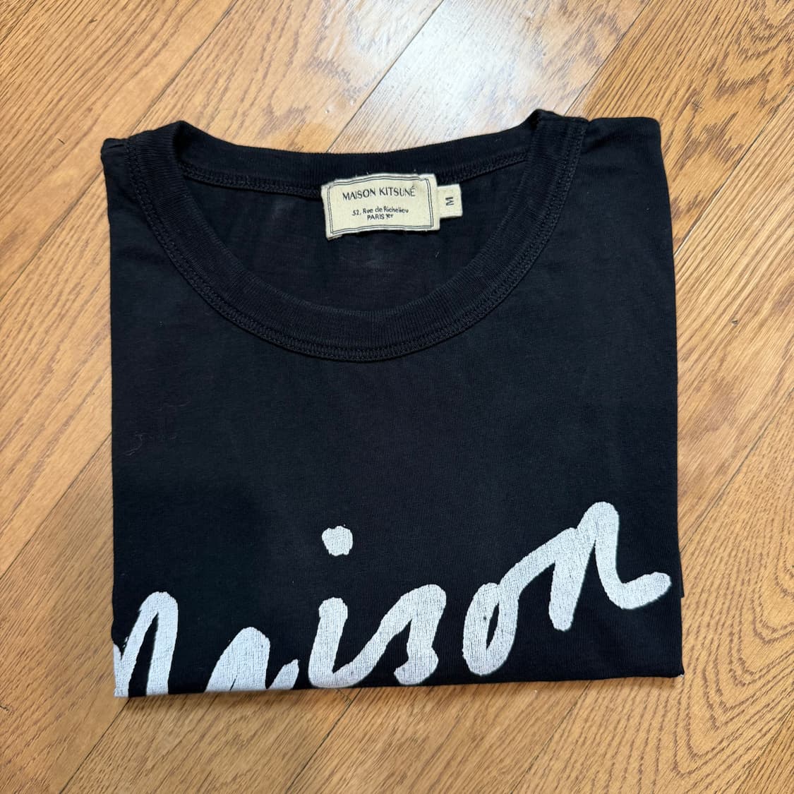 메종키츠네 핸드라이팅 클래식 반팔 티셔츠 상품이미지6