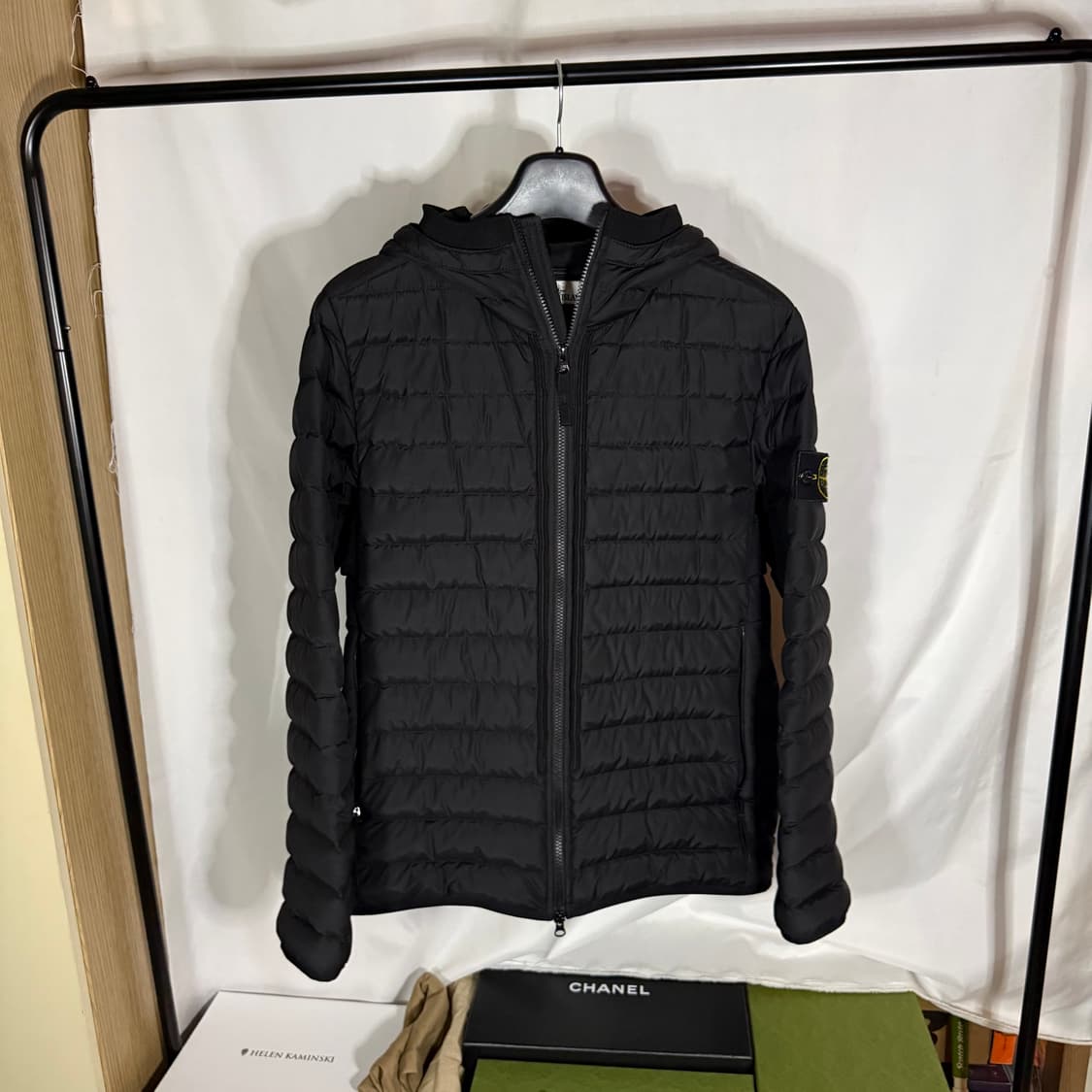 스톤아일랜드 42725 R-나일론 텔라 후드 블루종 경량패딩 상품이미지2