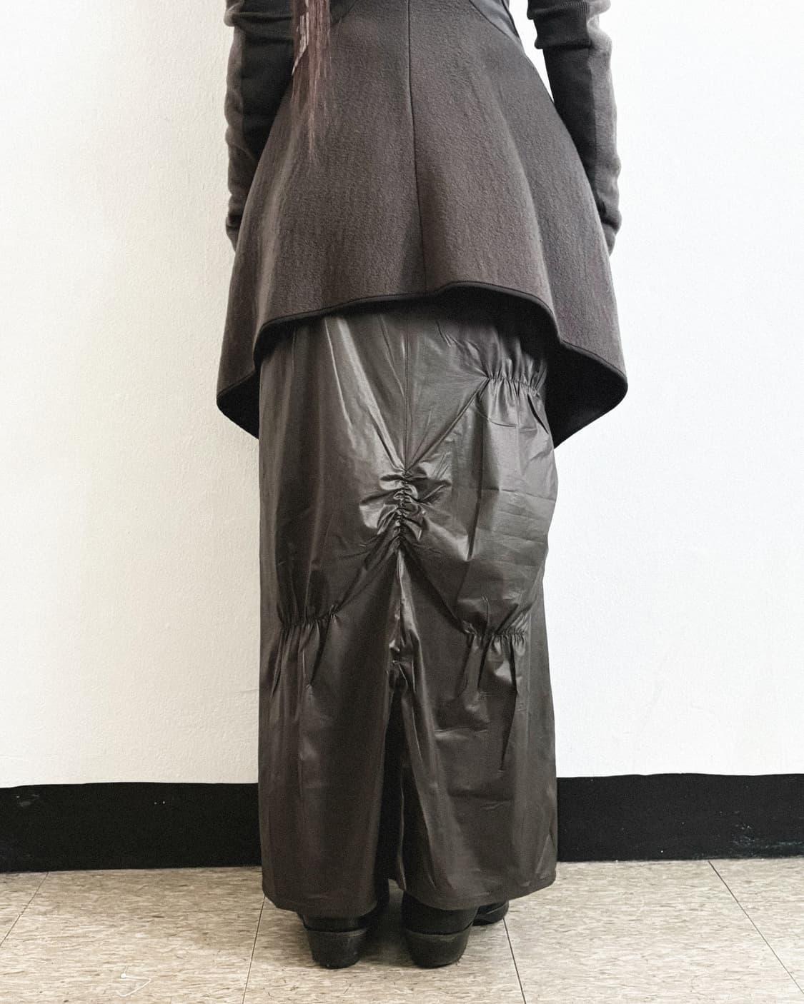 uli schneider 나일론 드레이프 롱스커트 상품이미지3