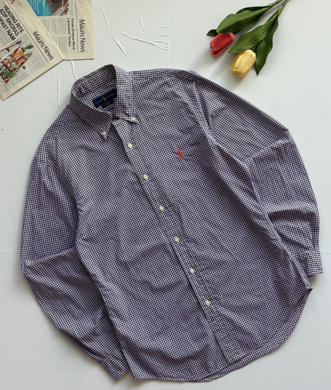 Polo 폴로랄프로렌 깅엄 체크 셔츠 상품이미지1