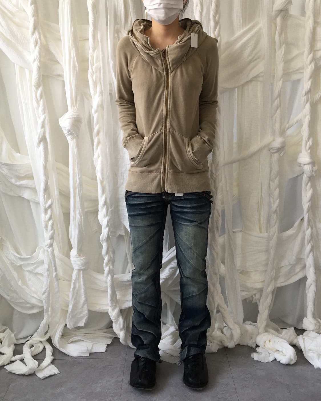 Goa high neck hood zip up 상품이미지1