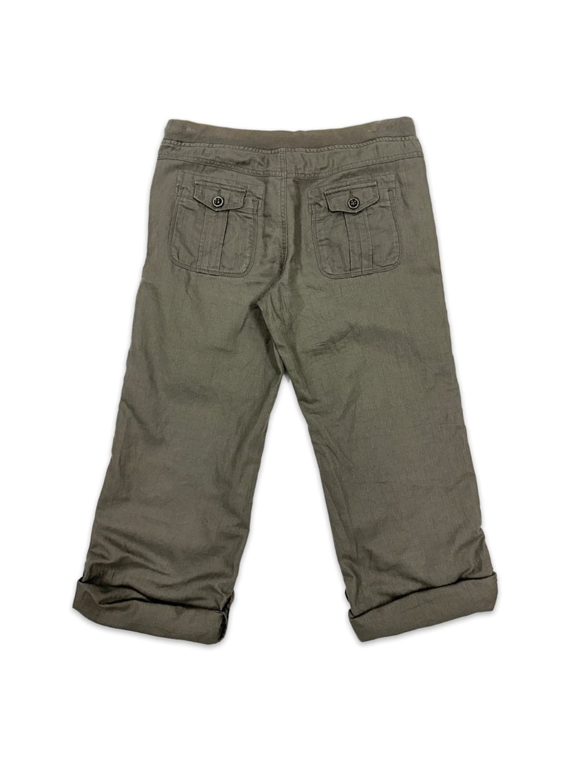 빈티지 카키 2way 카프리 팬츠 상품이미지3