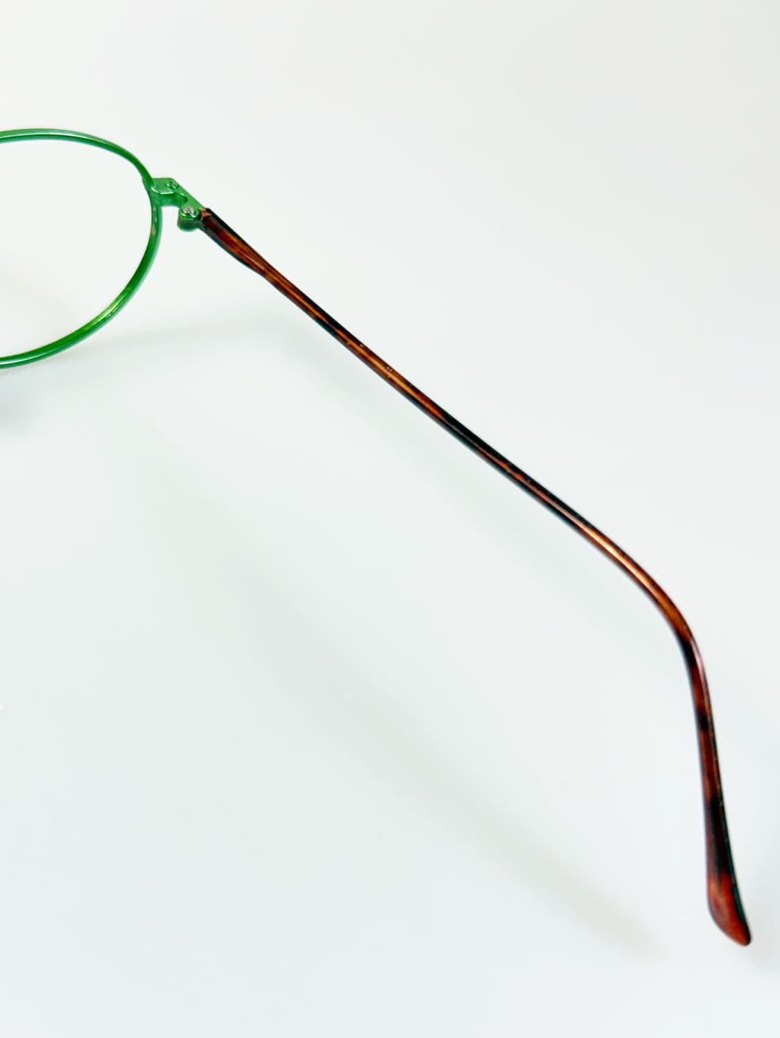 90s EYE WORLD 그린 슬림 오벌 메탈 빈티지 안경 상품이미지6