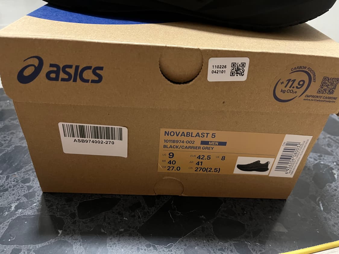 [270]아식스 노바블라스트 5 블랙 캐리어 그레이 상품이미지8