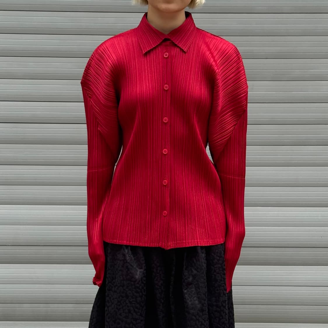 Pleats Please Red Cardigan 상품이미지8