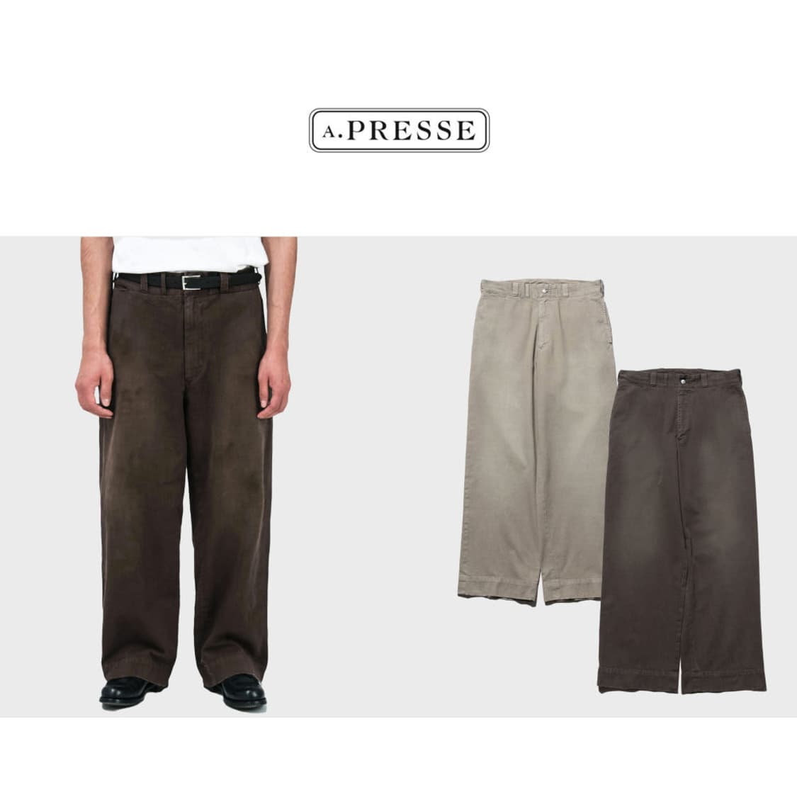 (3)아프레쎄 26SS Vintage 트윌워크팬츠 상품이미지1