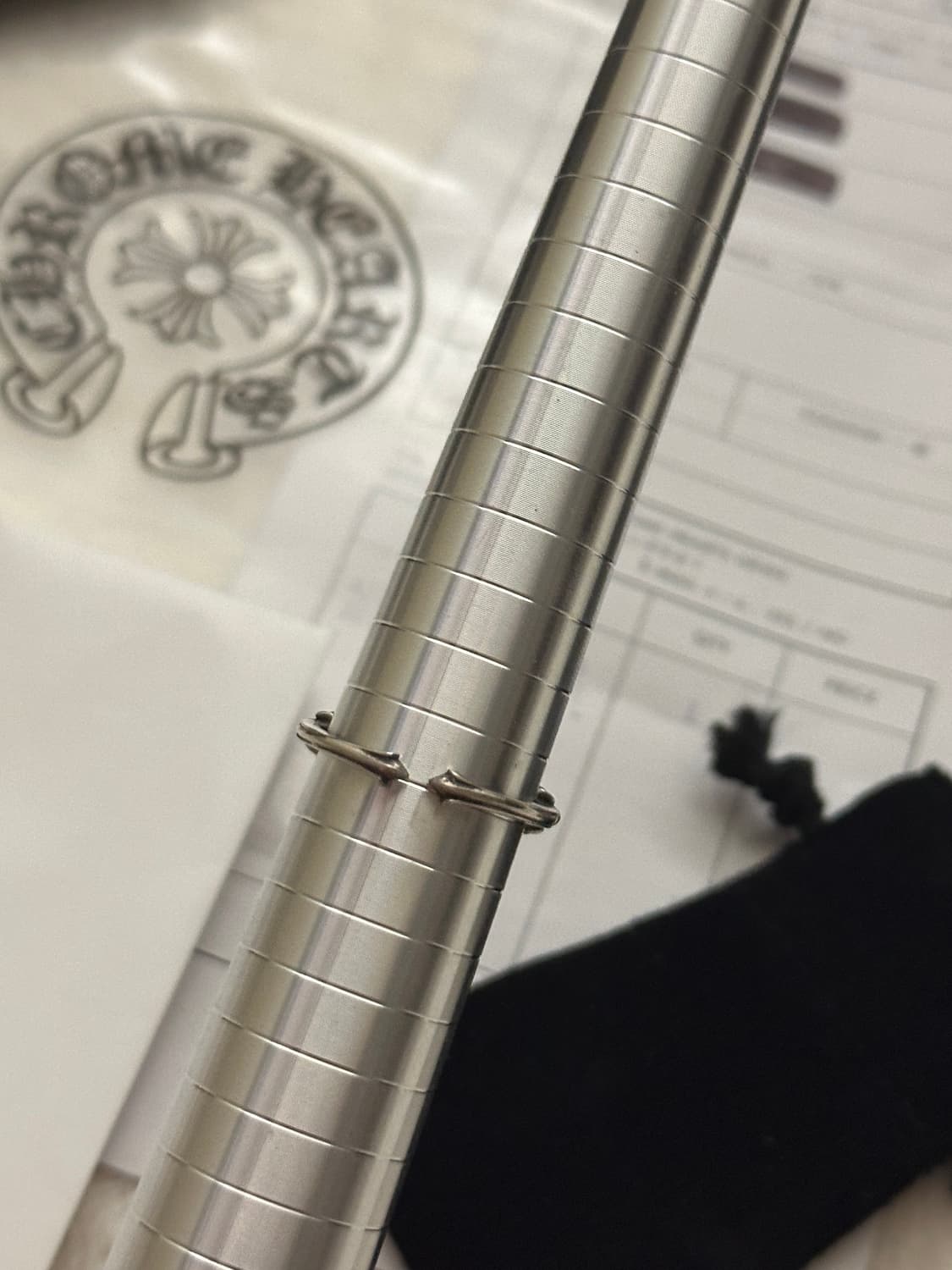 [us9.5]크롬하츠 베이비더블플로랄링 상품이미지5