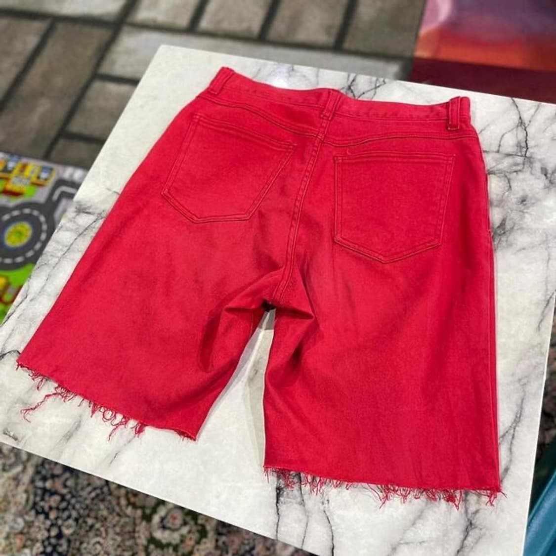 AISANCE 제팬 레드 하프 팬츠 (28)  상품이미지3