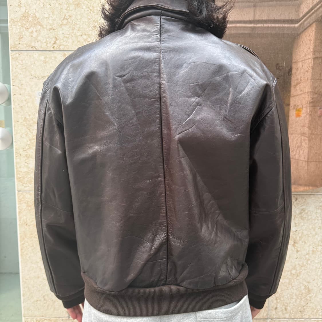 빈티지 리얼레더 A-2 자켓 상품이미지3