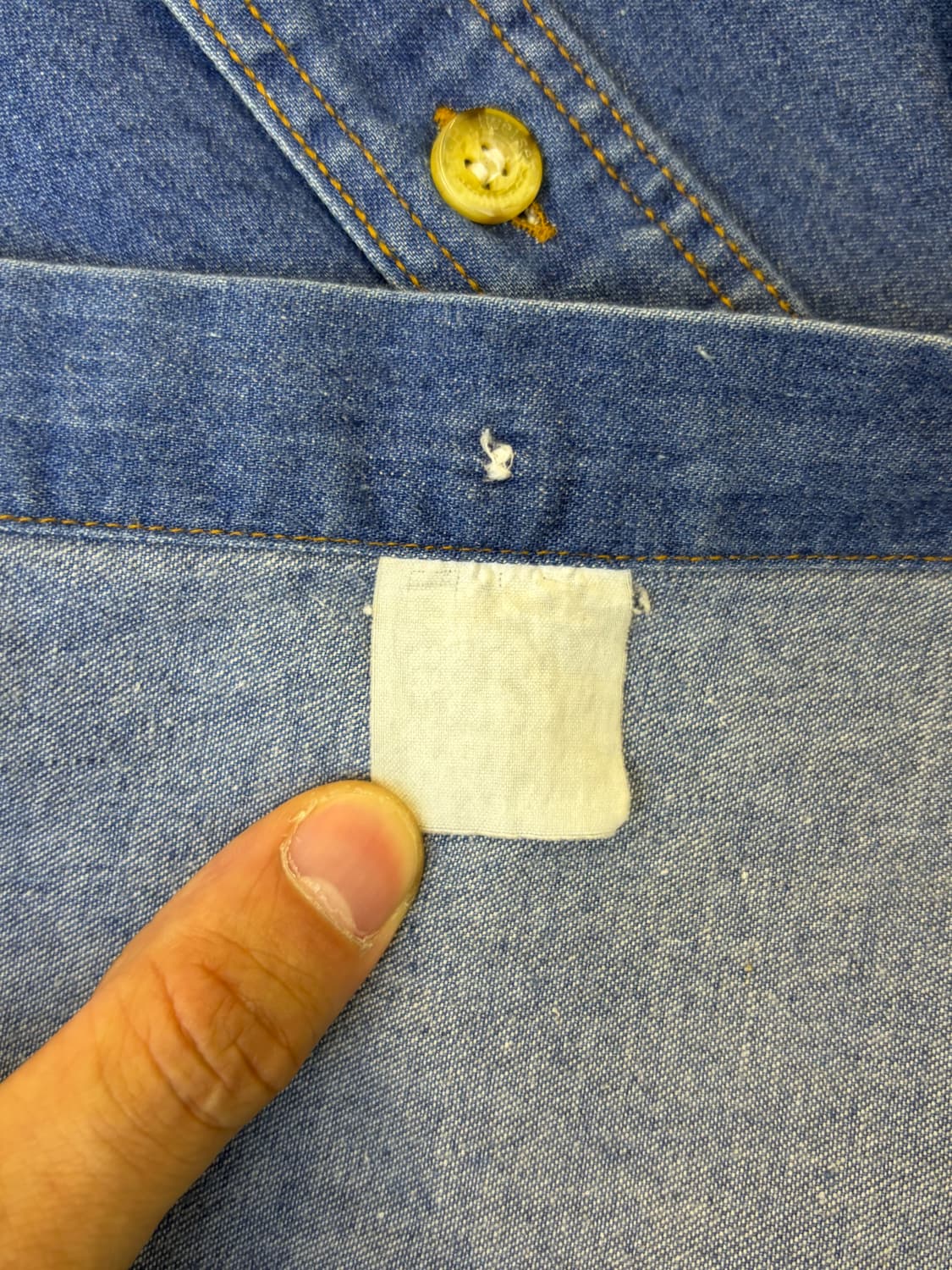 버드와이저 90s 투포켓 데님 셔츠 상품이미지5