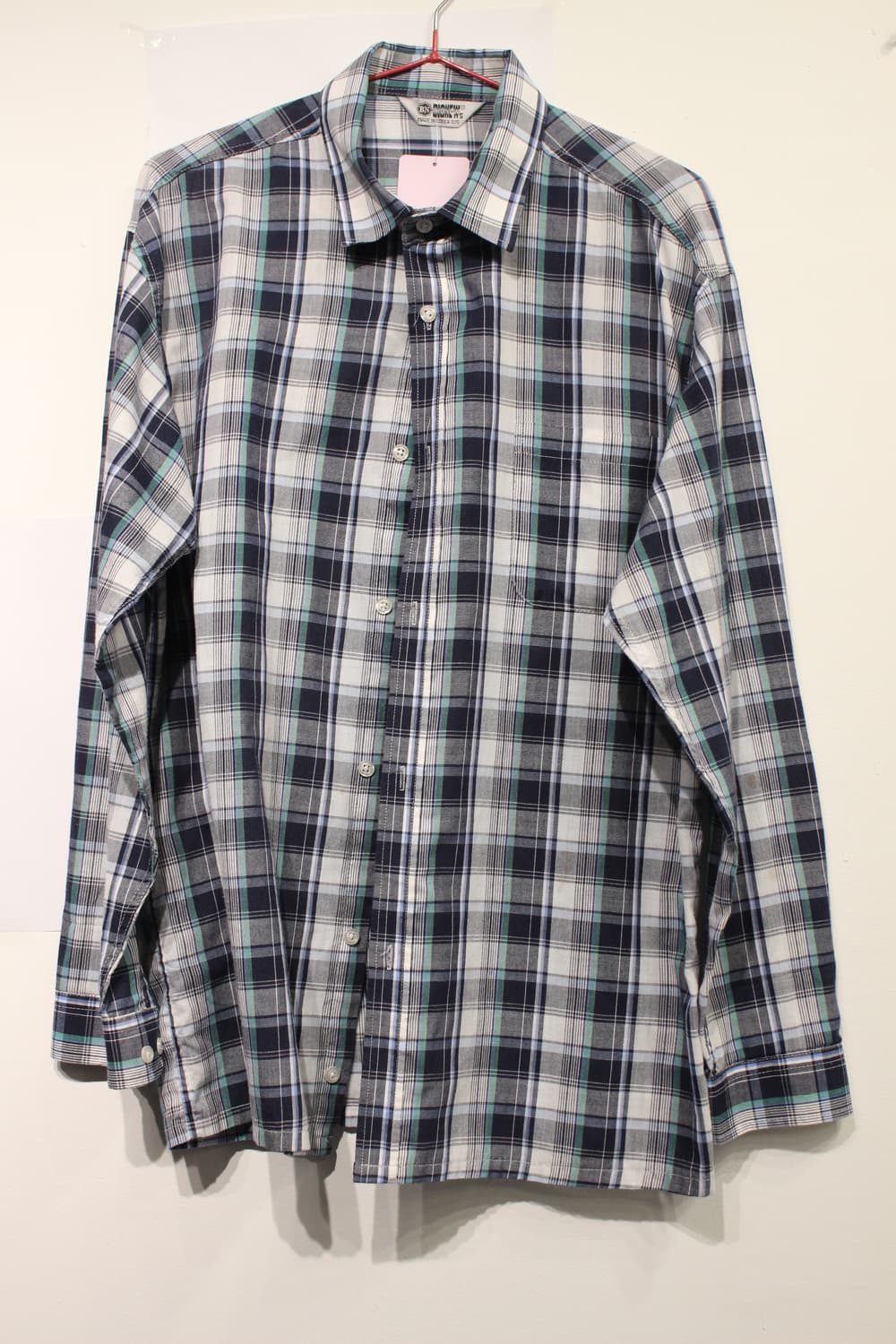 246. 네이비·그레이 톤 체크 패턴 셔츠 상품이미지1