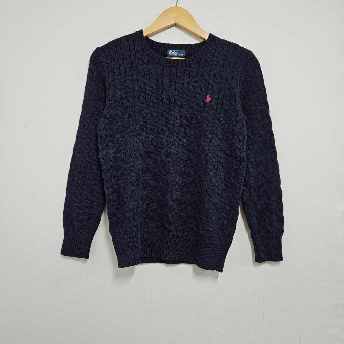 폴로 랄프로렌 네이비 꽈배기 니트 키즈L 상품이미지1