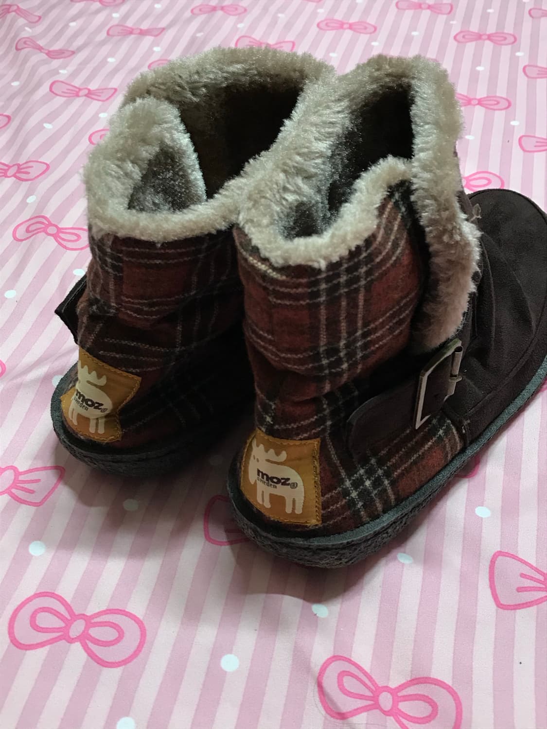 Moz 군밤 체크 셔링 부츠 모리신발 하구미신발 상품이미지5