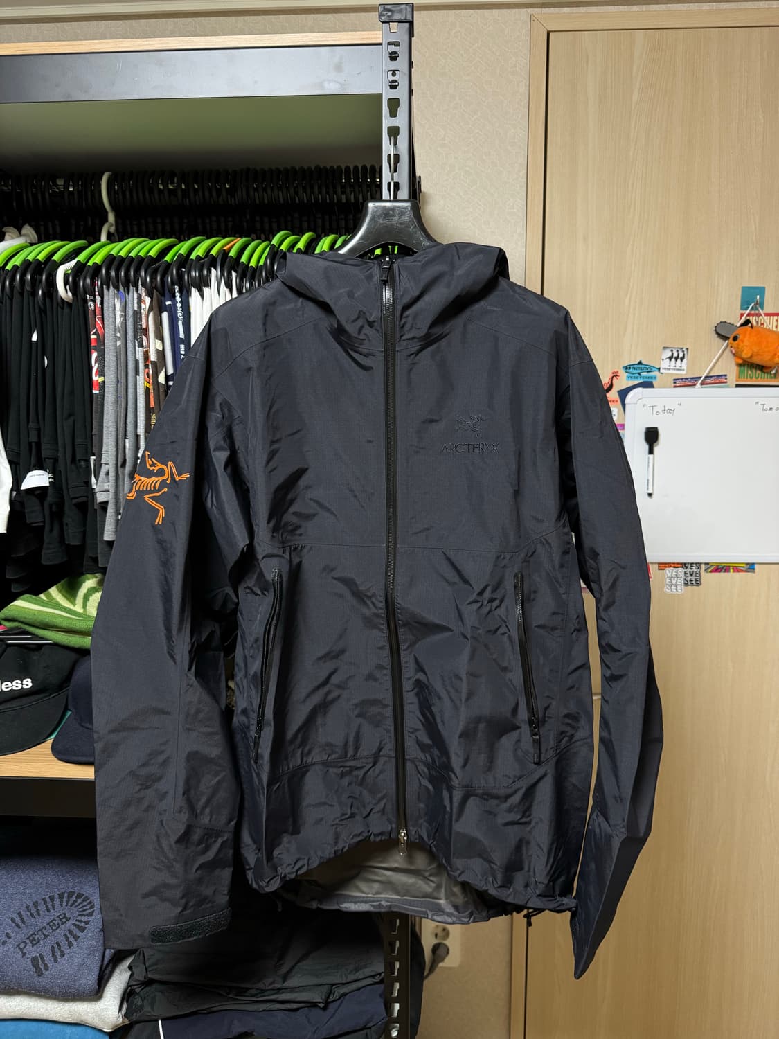 [M] 아크테릭스 x 빔즈 제타 SL 자켓 블랙 오렌지 상품이미지2