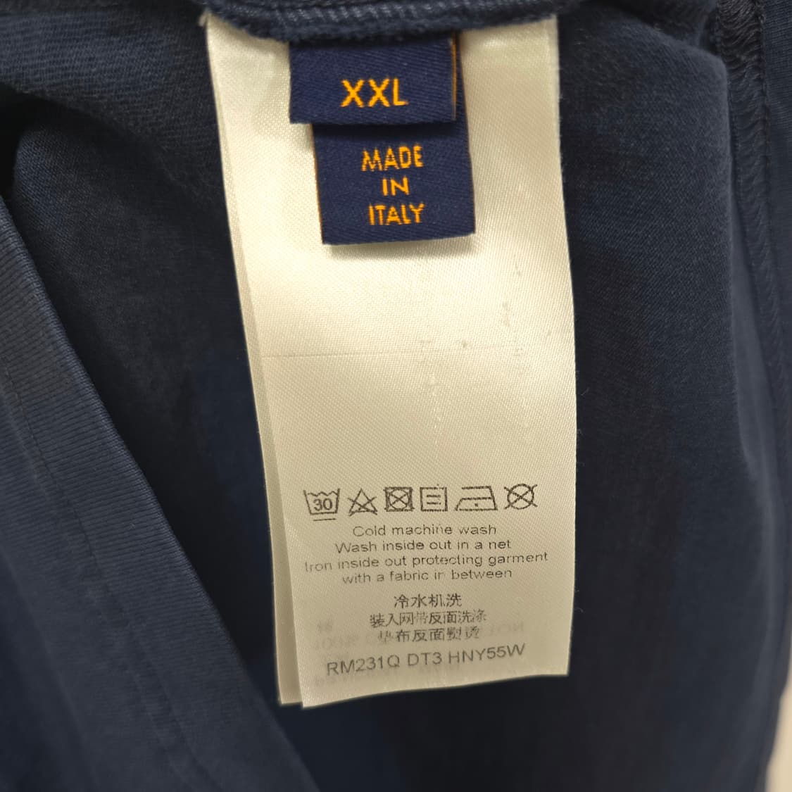 루이비통 엠보스드 LV 반팔 티셔츠 xxl사이즈 판매 상품이미지5