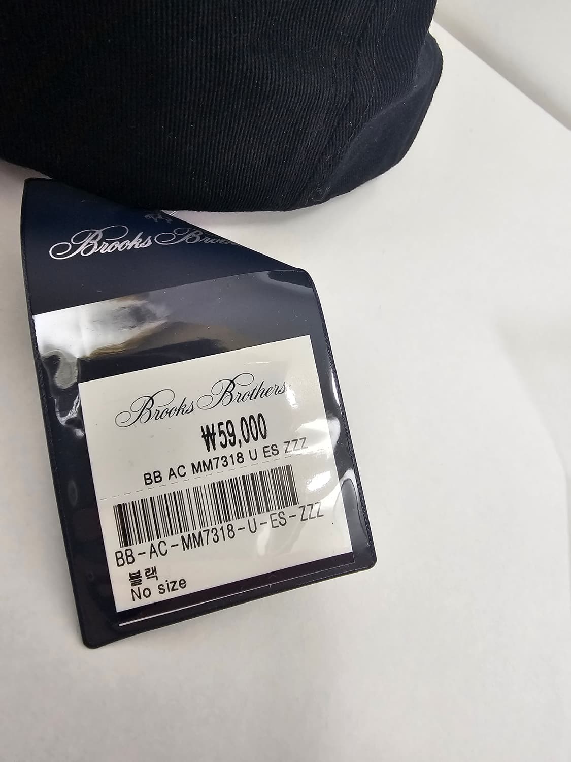 새상품 브룩스브라더스 블랙 볼캡 모자 상품이미지3