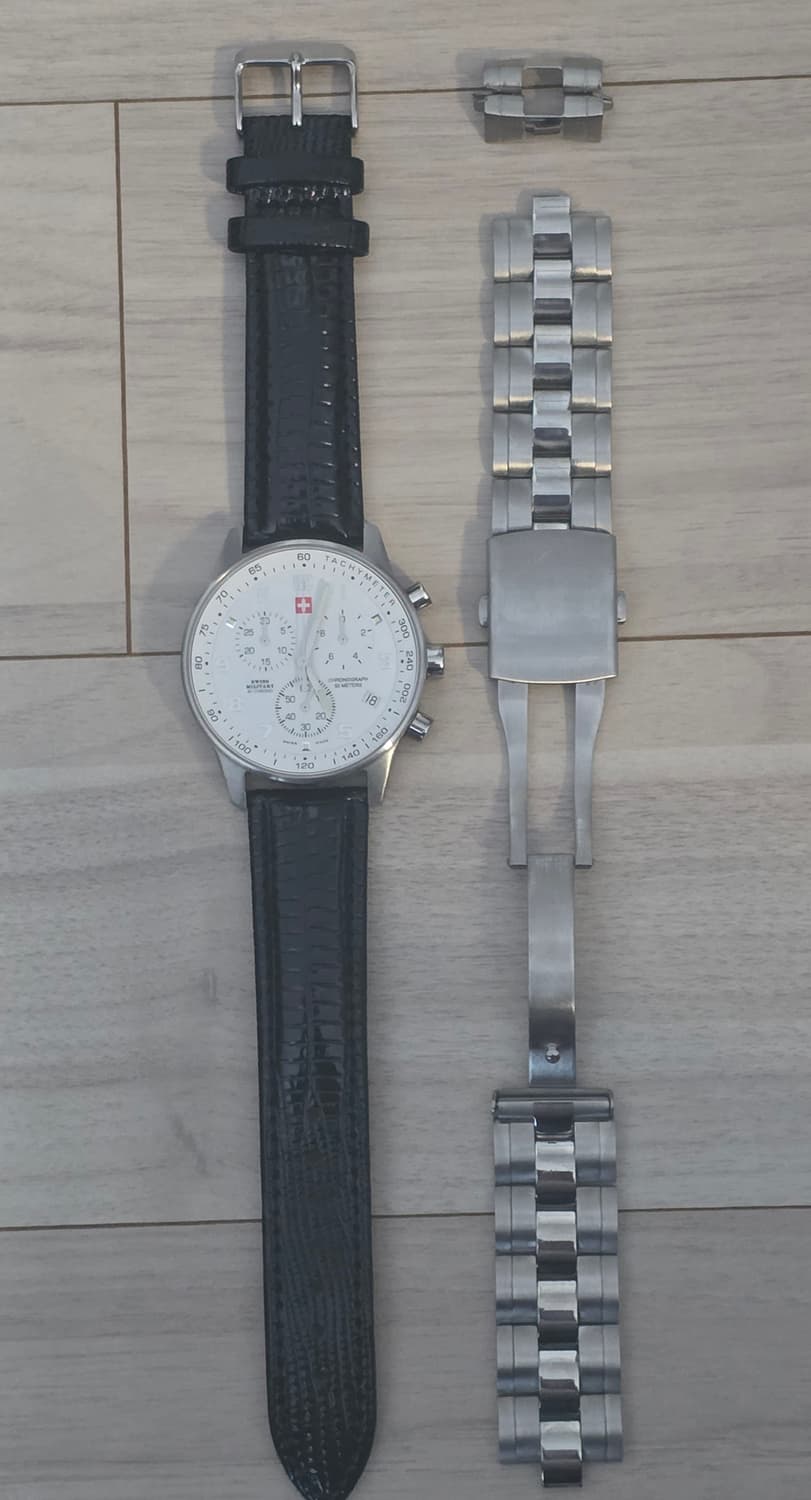 스위스 밀리터리 크로노그래프 SM3402 화이트 시계 상품이미지2