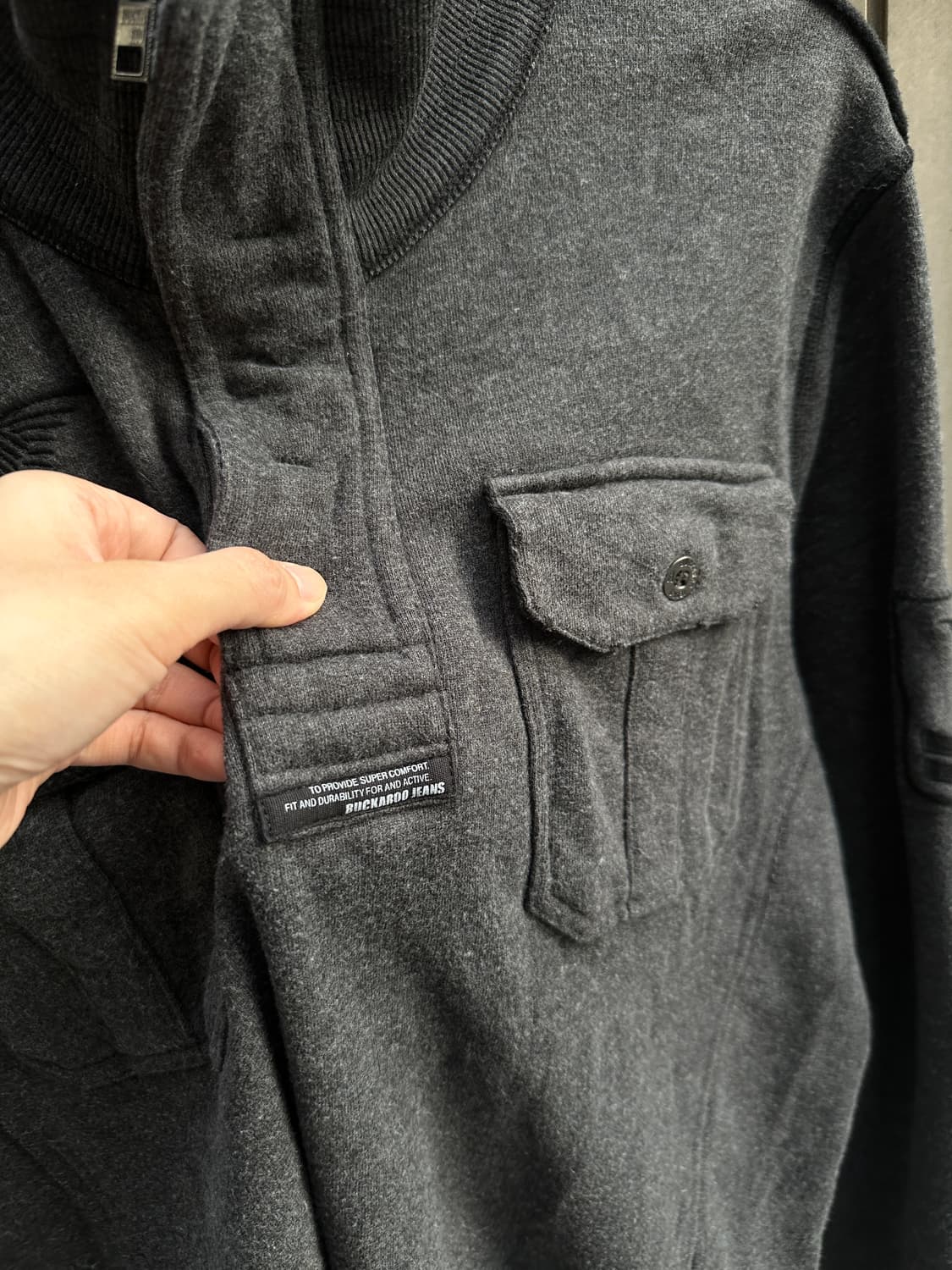 BUCKAROO wing embroidery fur zip up 상품이미지5