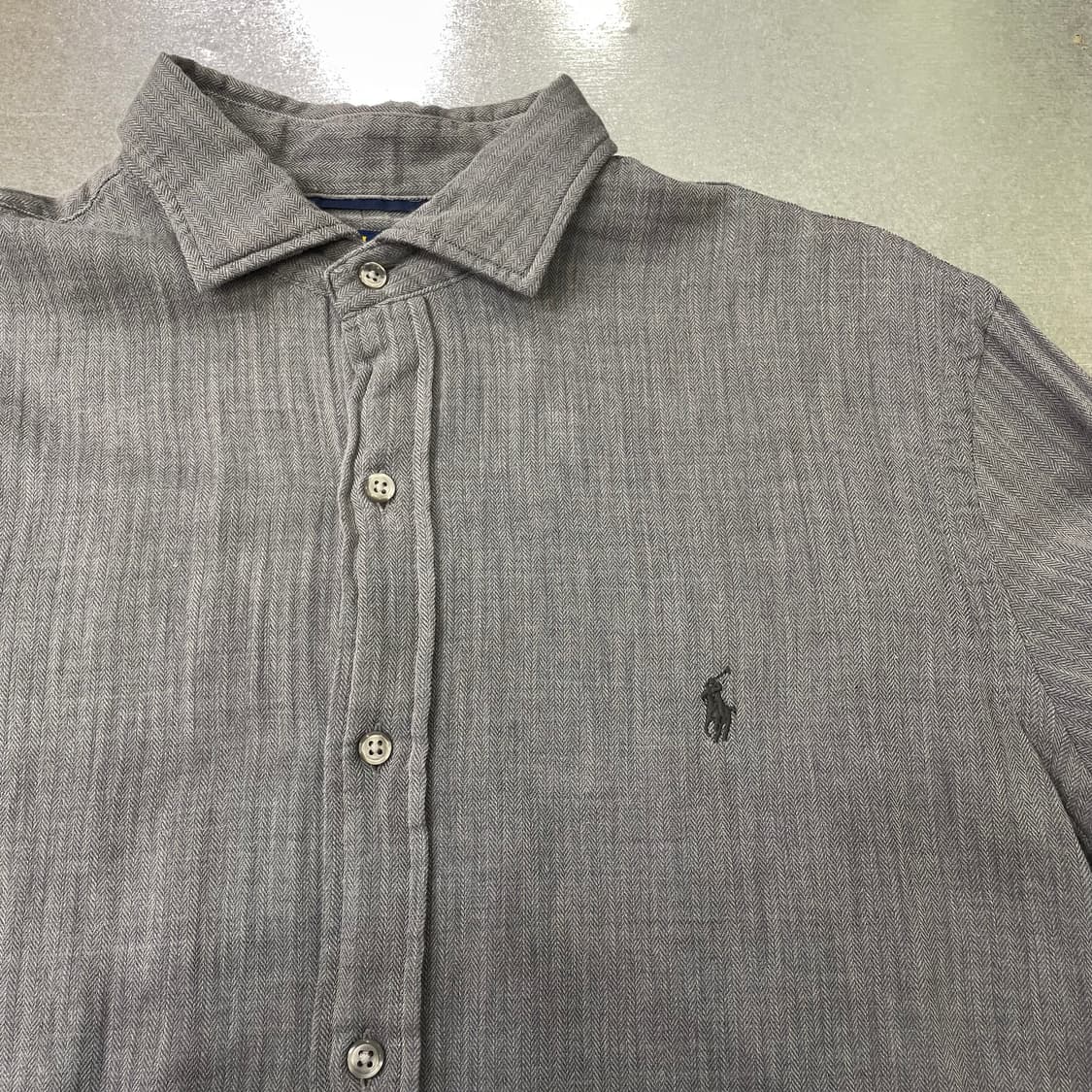 (L) POLO 폴로 랄프로렌 솔리드 셔츠  상품이미지7