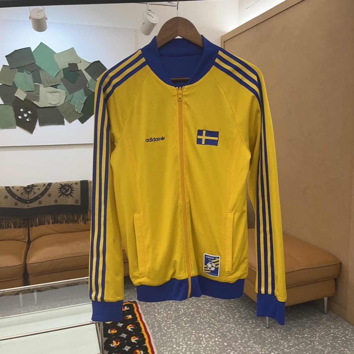 아디다스 레트로 축구 스웨덴 리버시블 트랙탑 져지 집업 90 C06767 상품이미지3