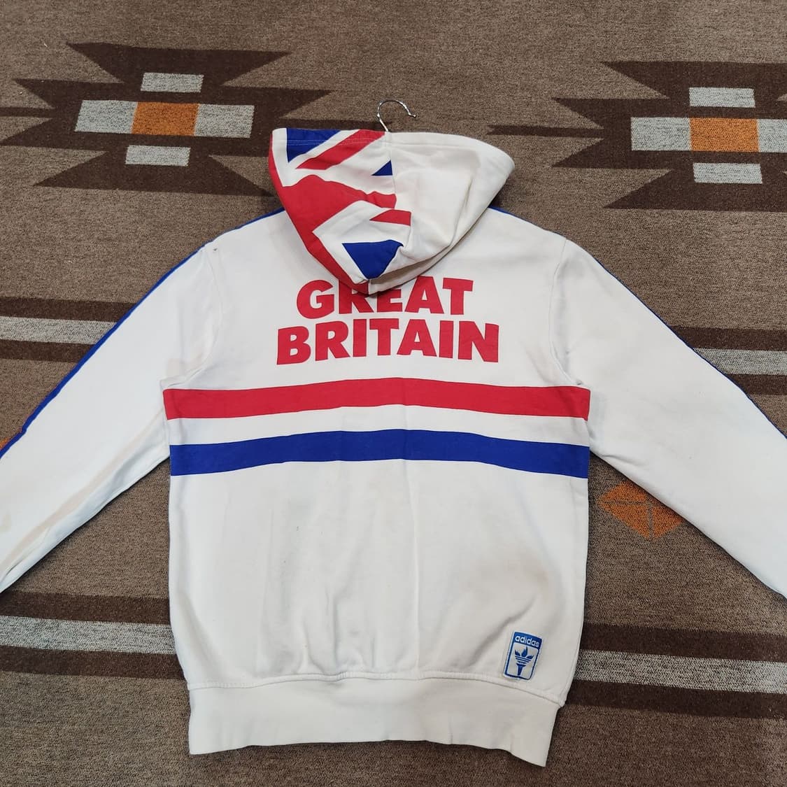 아디다스 신영국 스웻 후드 집업 M 유니언잭 상품이미지5