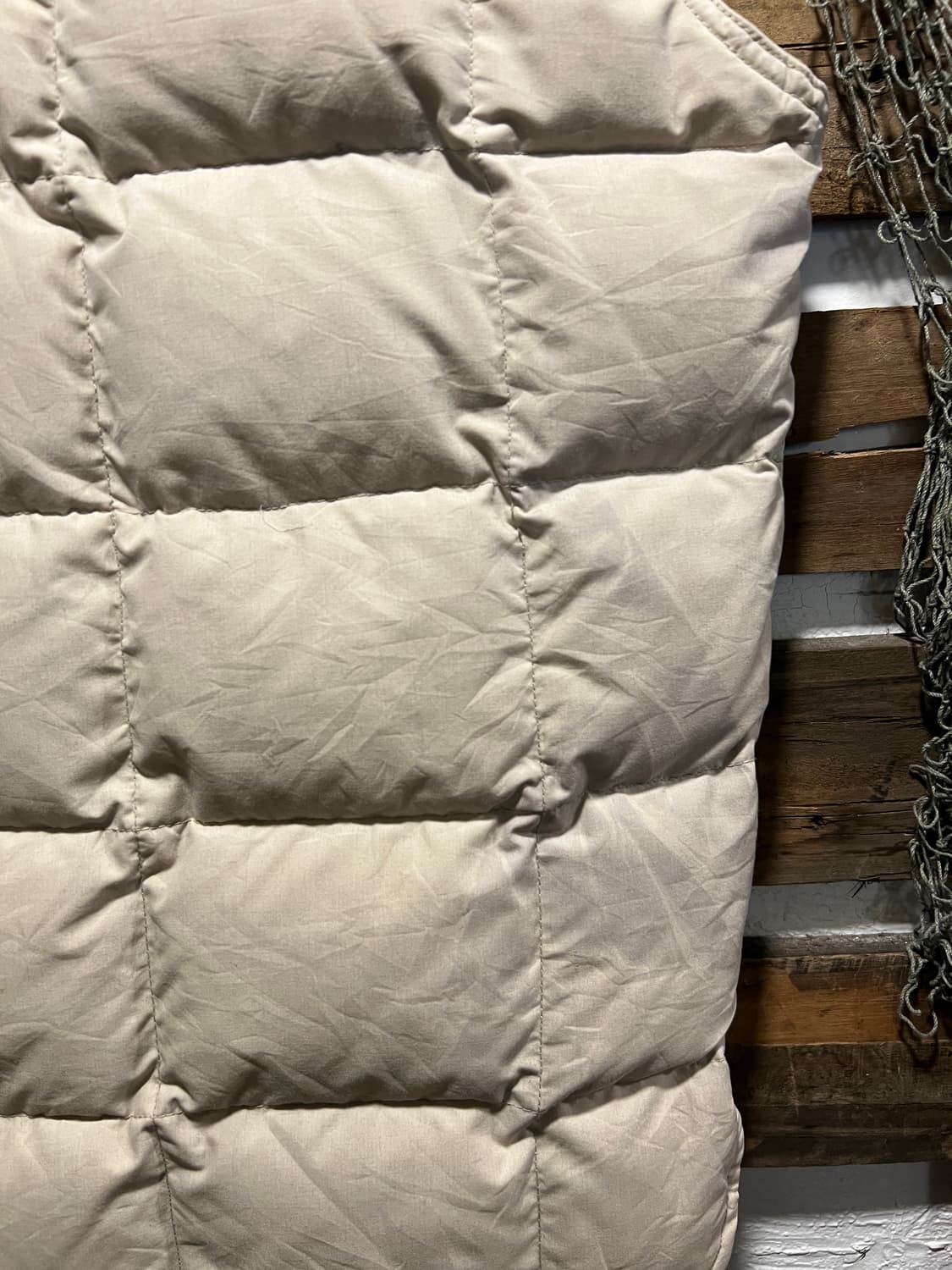 [M]90's 에디바우어 USA 캐나디안 베이지 다운 베스트 상품이미지6