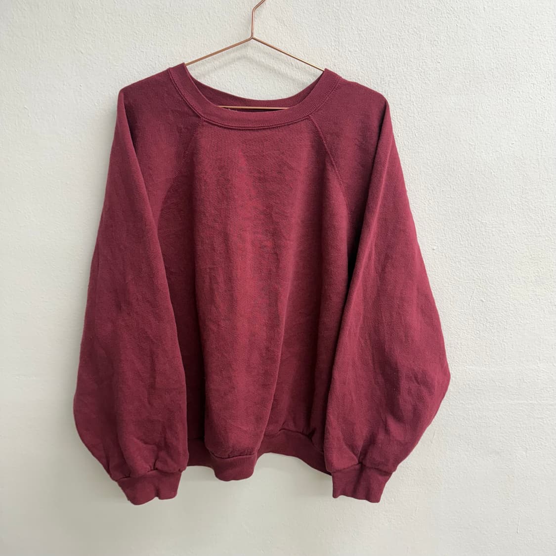 90s usa tultex 버건디 맨투맨 M 상품이미지1