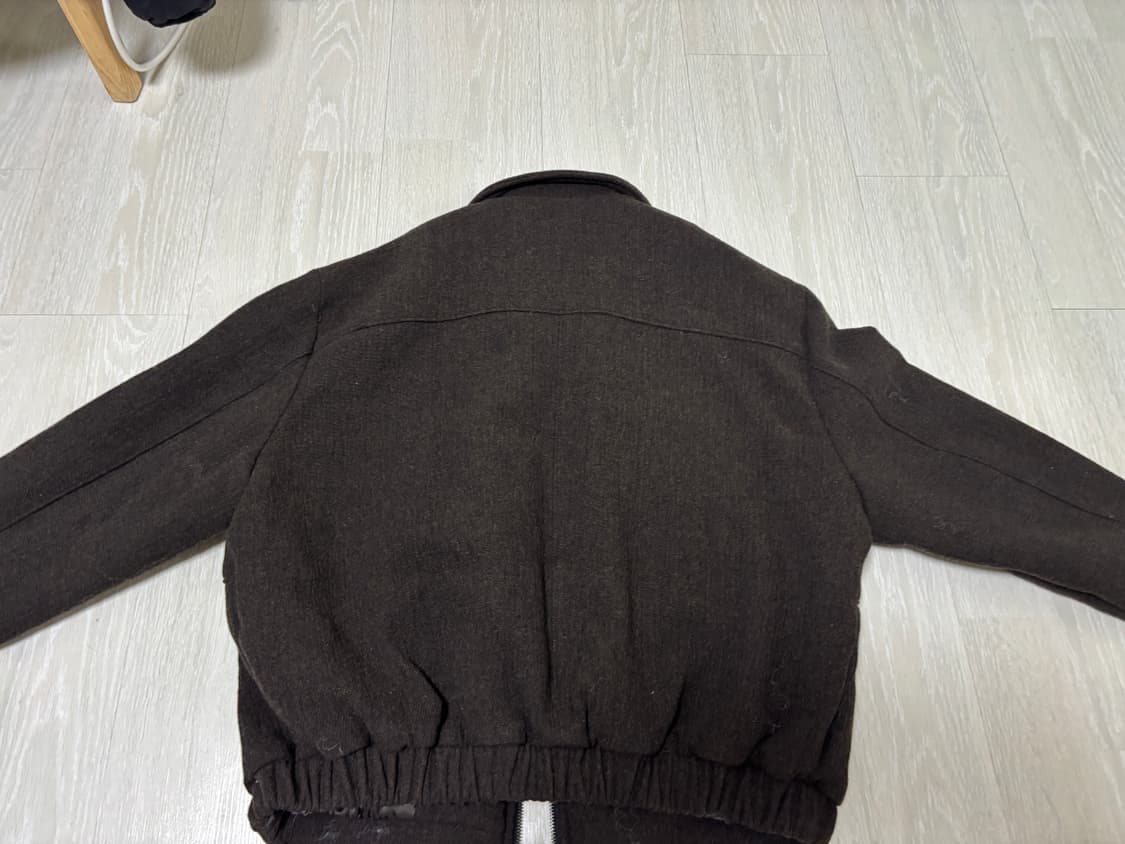 르마드 울 더블 포켓 하이넥 자켓 - 브라운 상품이미지3