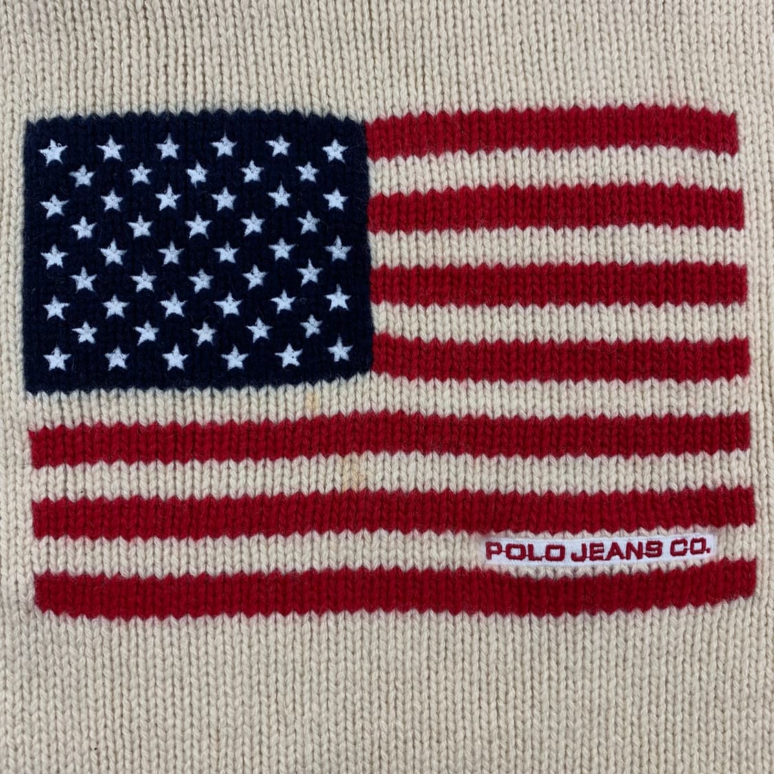 폴로 진스 성조기 니트 베이지 상품이미지3