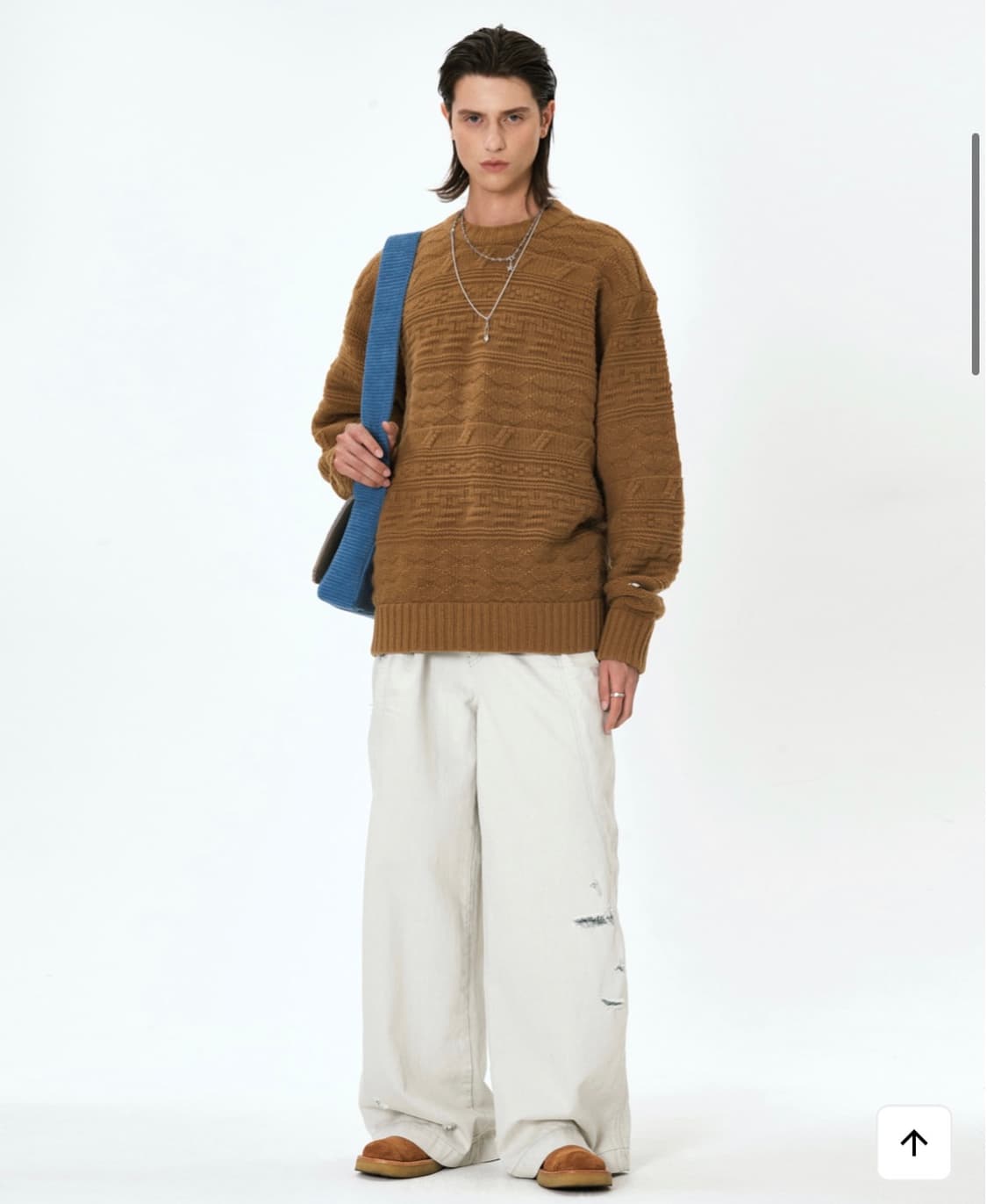 새상품)아더에러 Seltic knit Beige -L 사이즈 상품이미지4