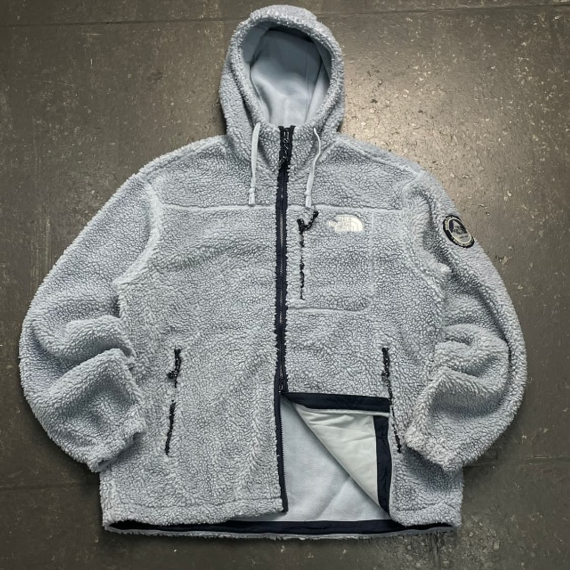 105 노스페이스 화이트라벨 그린 후리스 자켓  상품이미지1