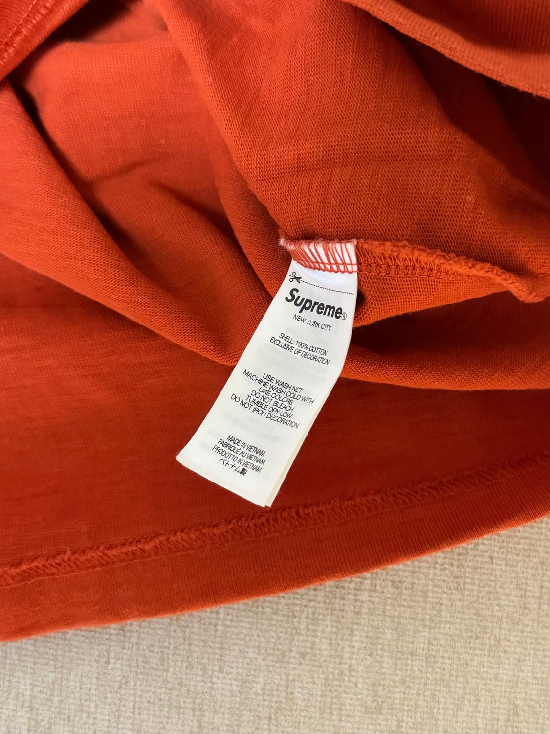 슈프림 트윌 아플리케 숏슬리브 탑 블랙 상품이미지6