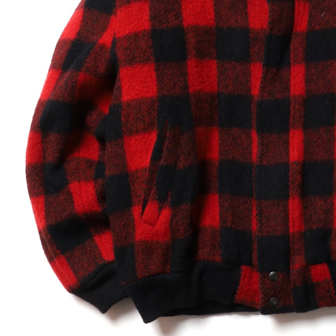 MIRAGE Check Pattern Wool Blouson Jacket 상품이미지3